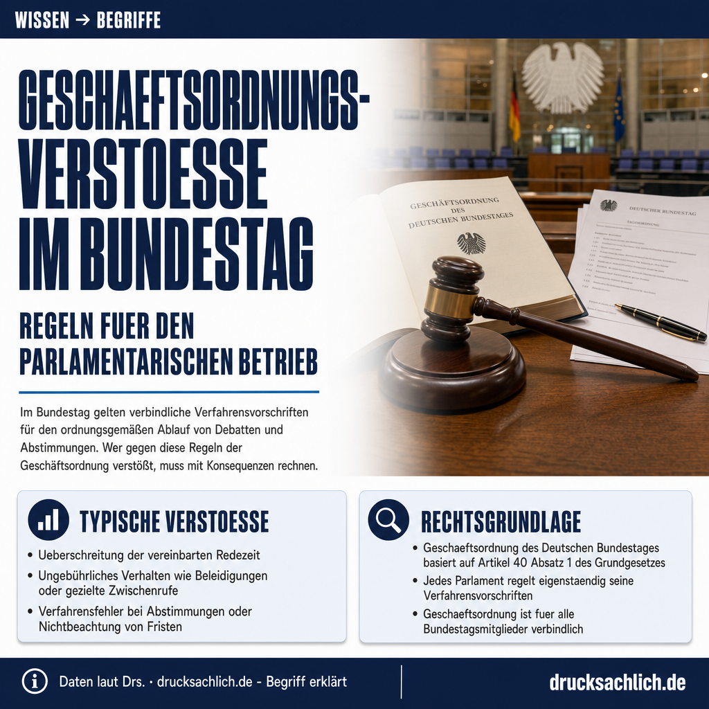 Begriff erklärt: Geschäftsordnungsverstöße