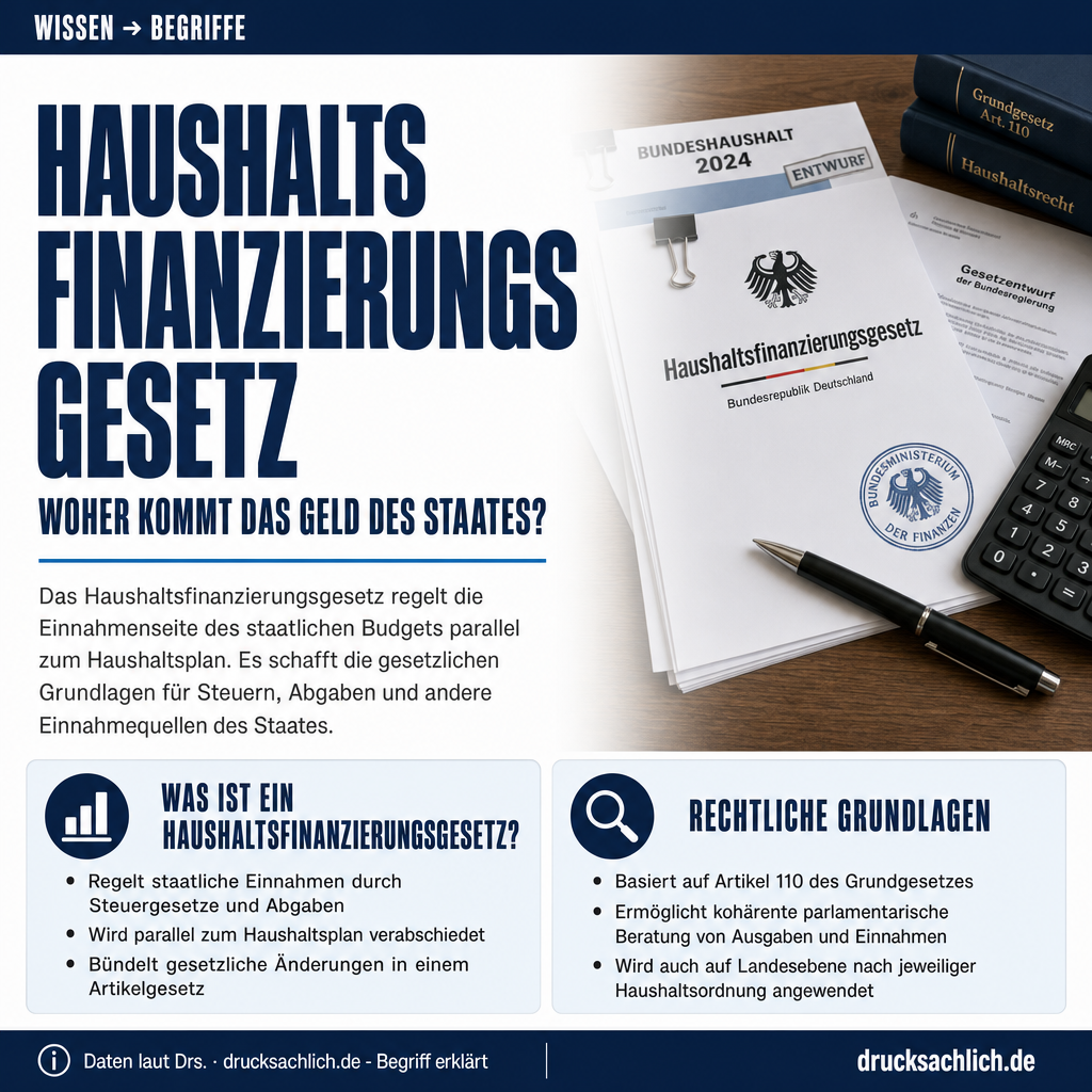 Begriff erklärt: Haushaltsfinanzierungsgesetz