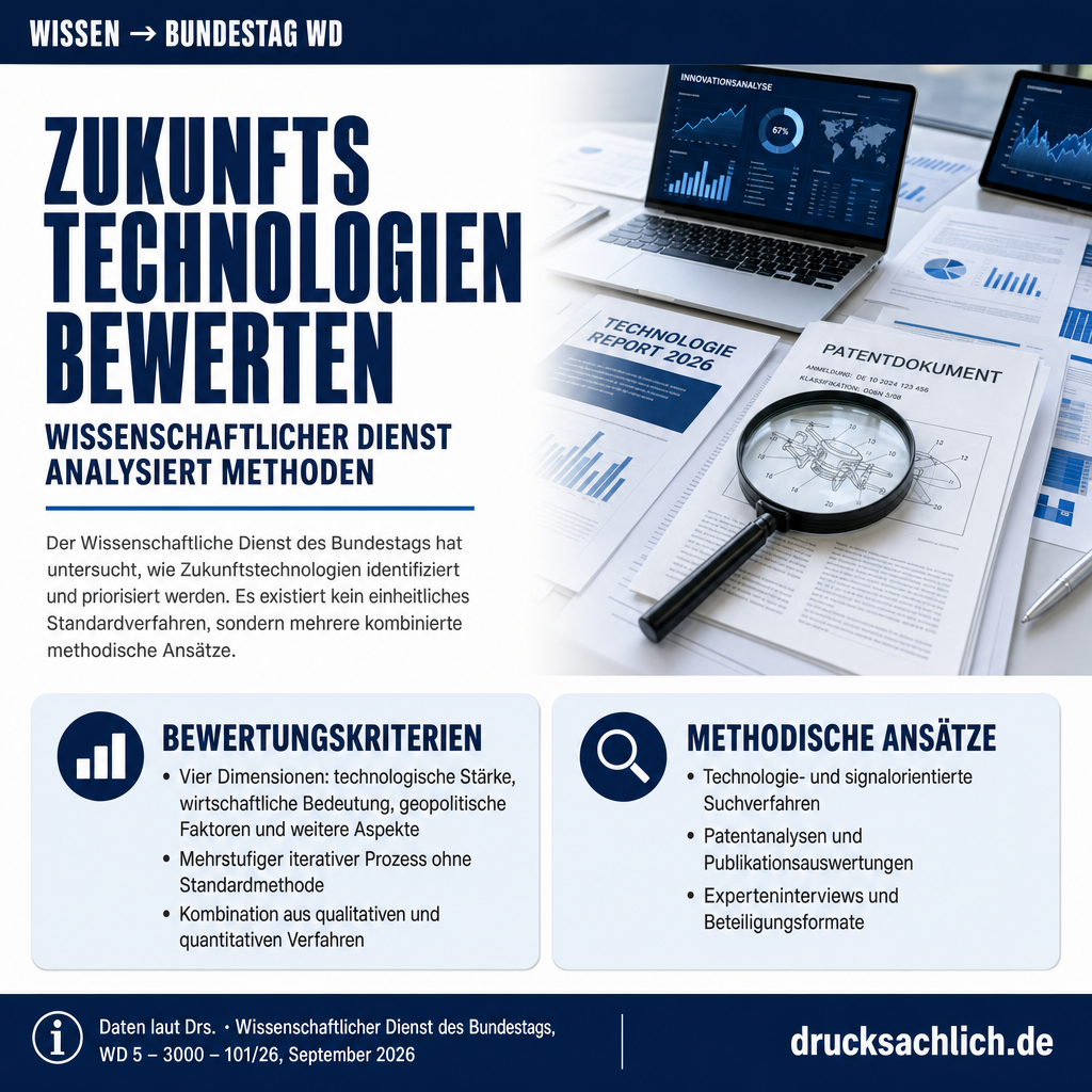 Zukunftstechnologien identifizieren und bewerten im Bundestag