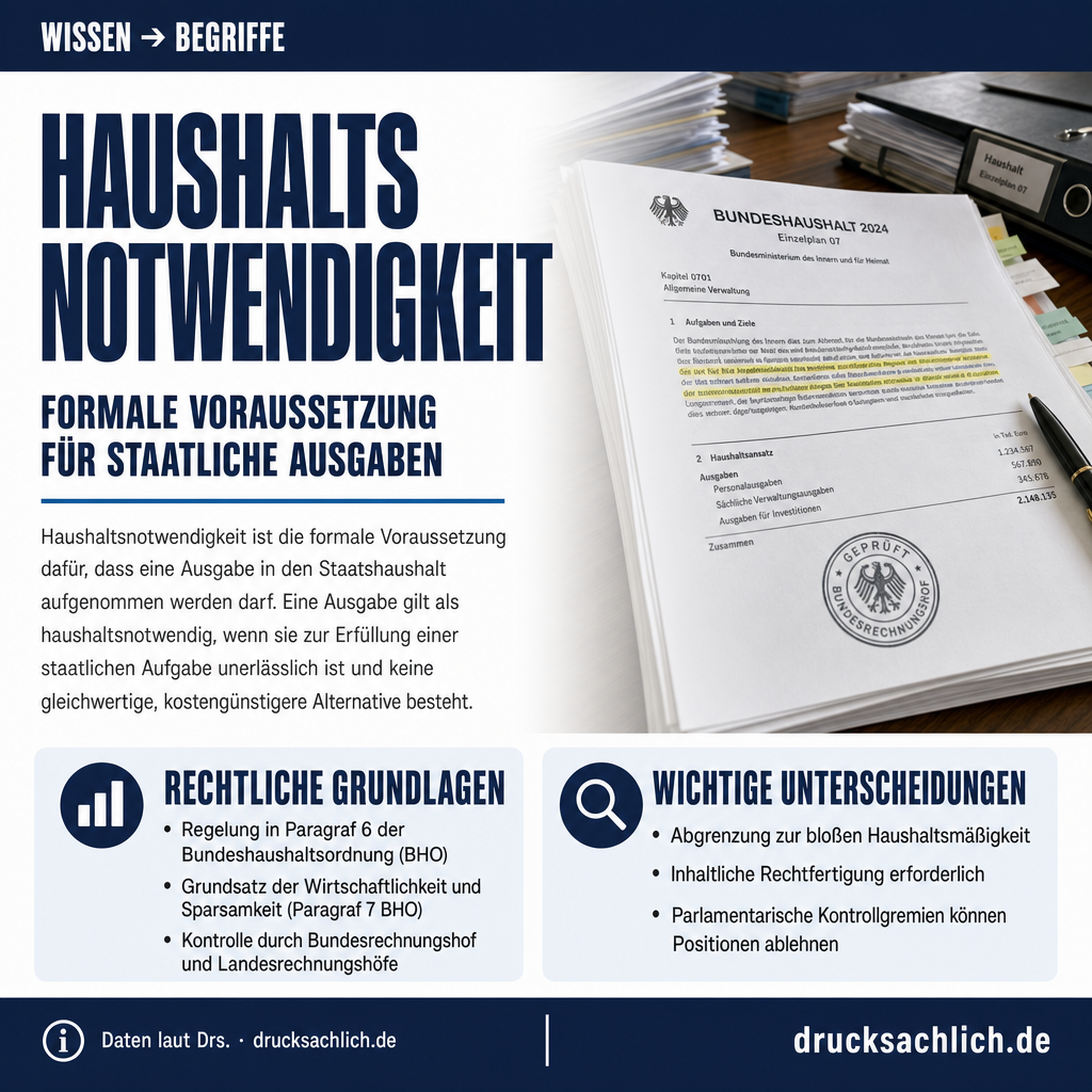 Begriff erklärt: Haushaltsnotwendigkeit