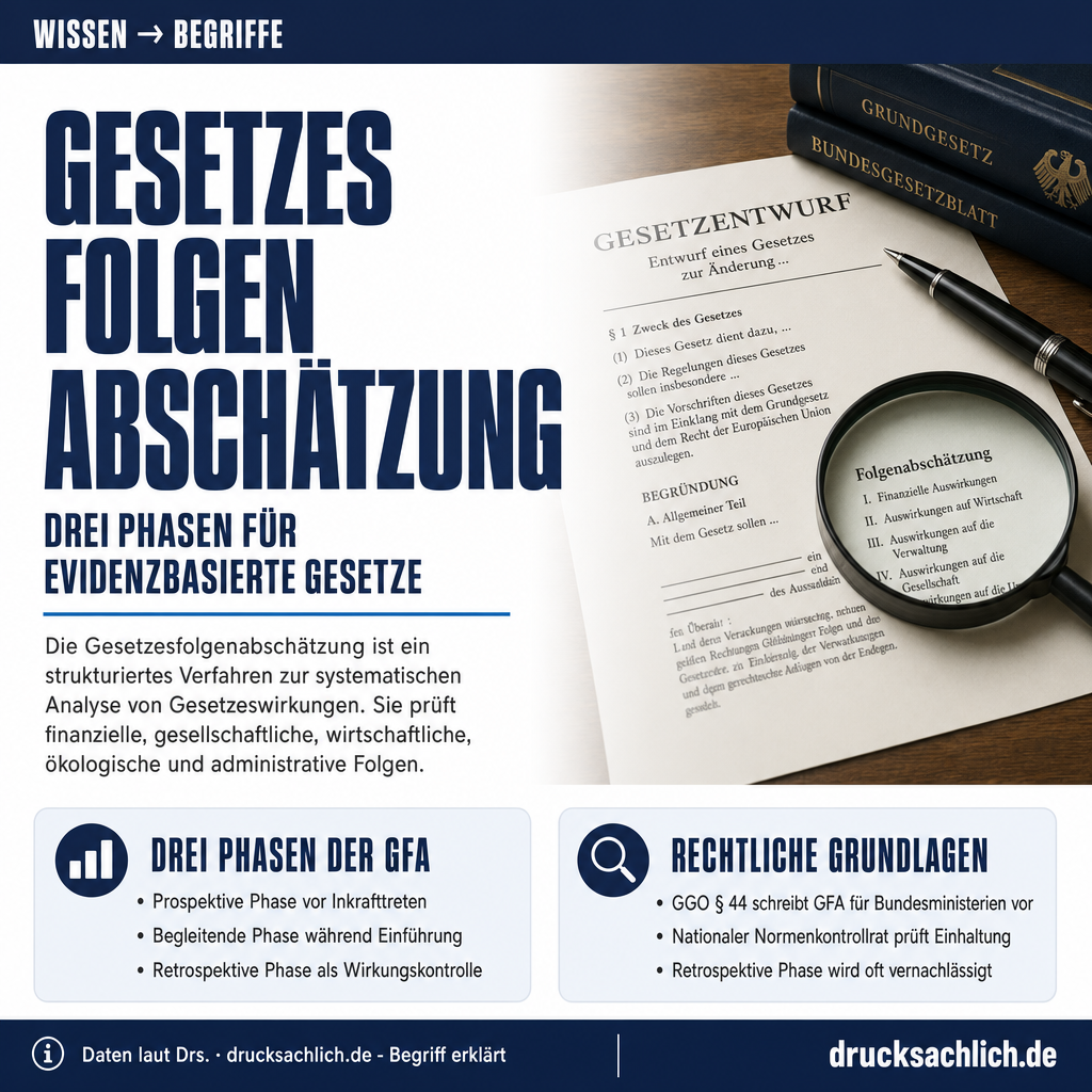 Begriff erklärt: Gesetzesfolgenabschätzung