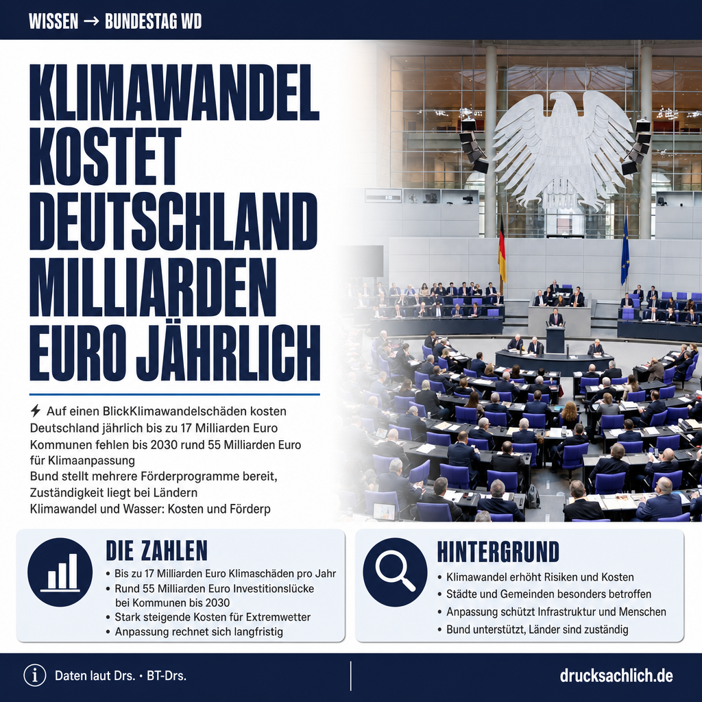 Klimawandel kostet Deutschland Milliarden Euro jährlich