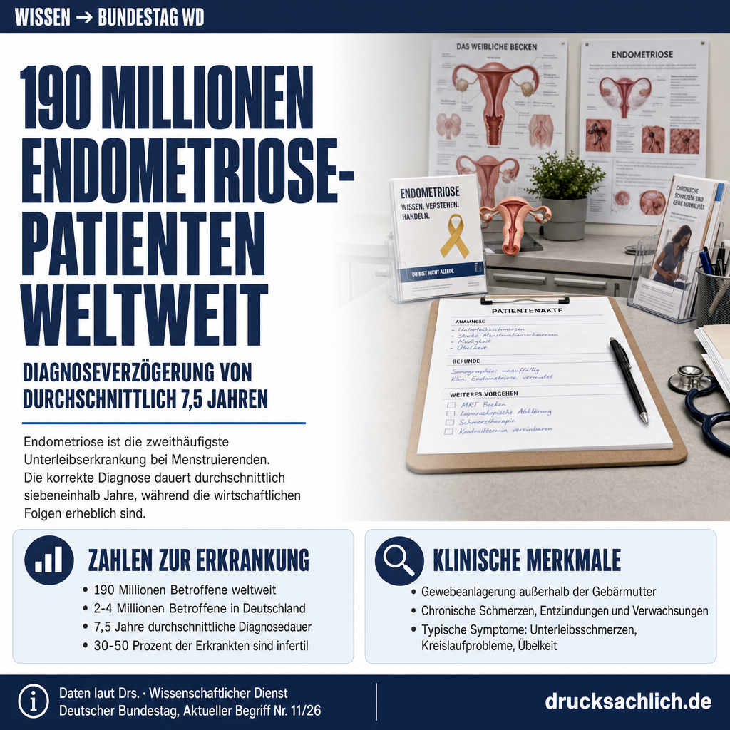 Endometriose: Millionen Betroffene, lange Diagnosewege