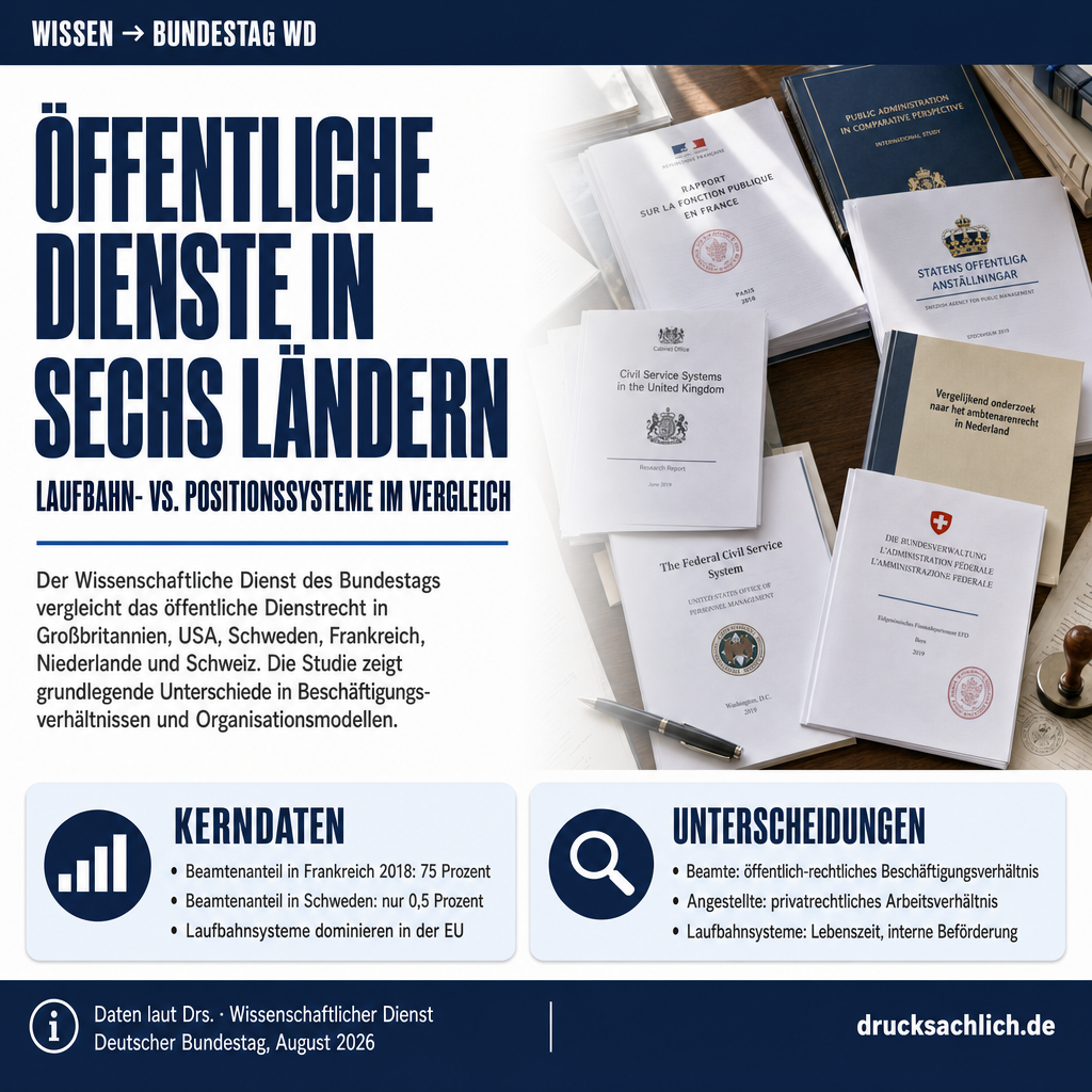 Öffentliche Dienste in sechs Ländern im Vergleich