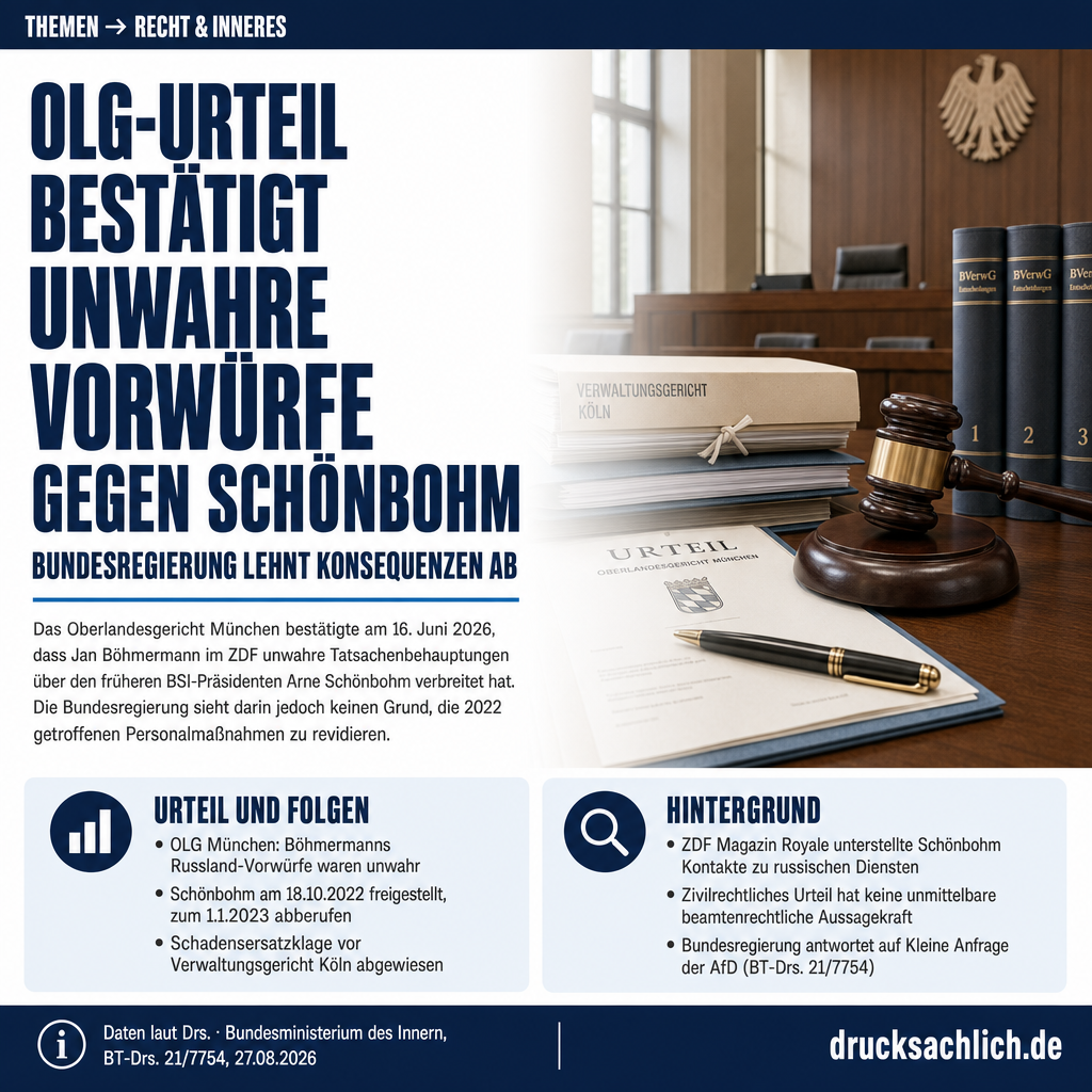 BSI-Chef Schönbohm: OLG-Urteil ohne Konsequenzen für Bund