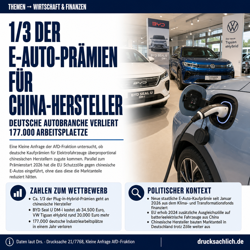 E-Auto-Prämie: Profitieren chinesische Hersteller mehr?
