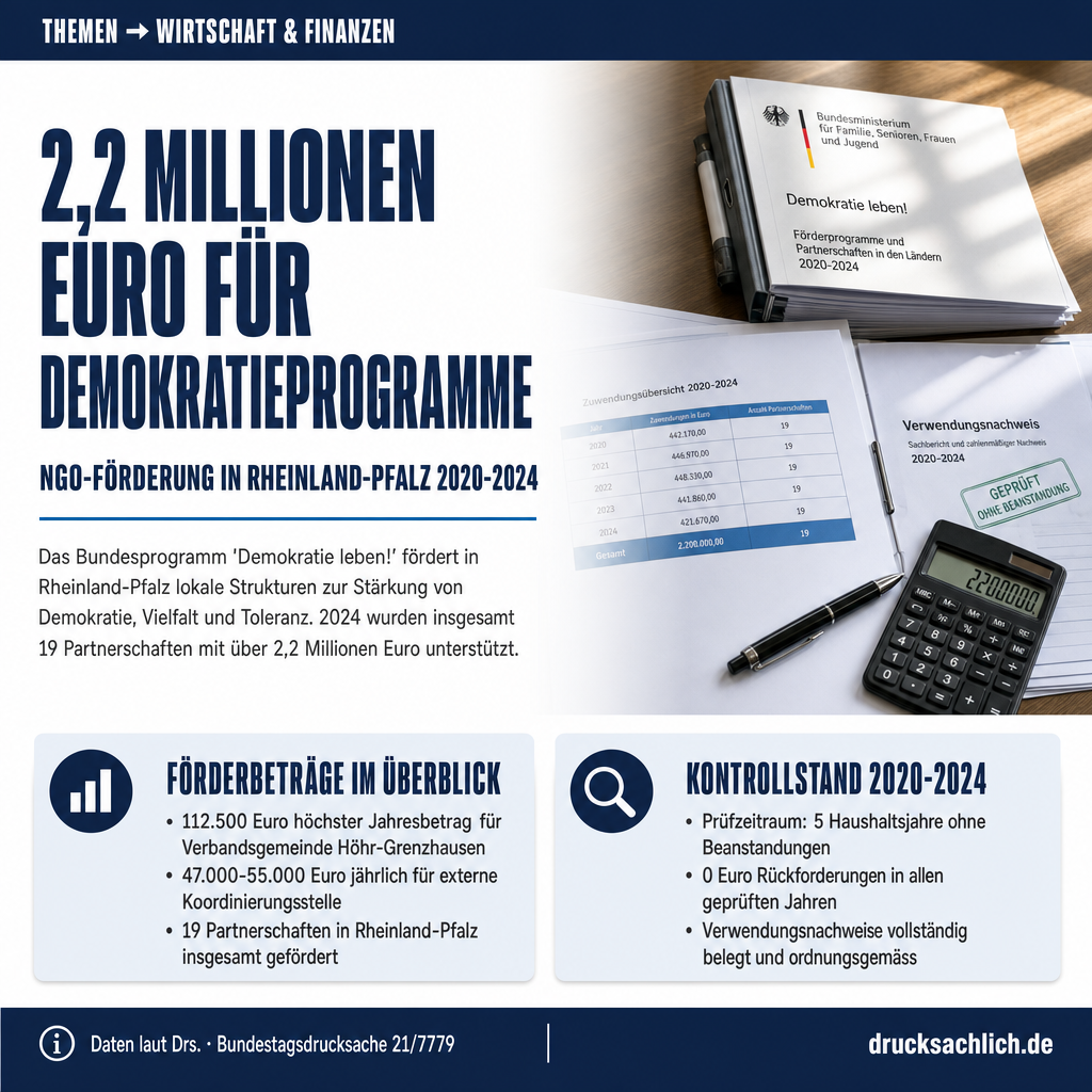Demokratie leben!: NGO-Förderung in Rheinland-Pfalz aufgelistet