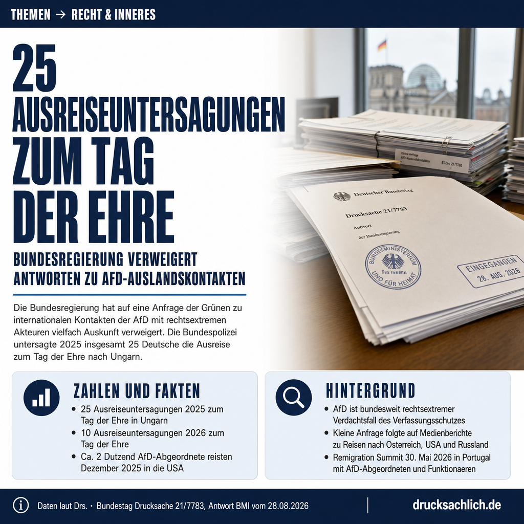 AfD-Auslandskontakte: Bundesregierung verweigert viele Antworten