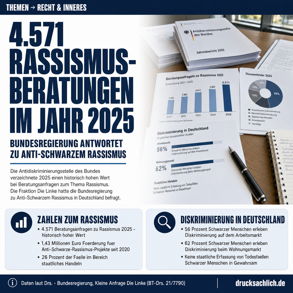 Anti-Schwarzer Rassismus: Bundesregierung antwortet auf 16 Fragen