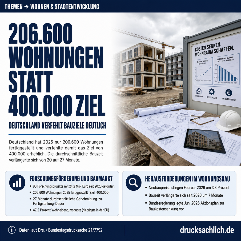 Serielles Bauen: 24,2 Mio. Euro für 90 Forschungsprojekte