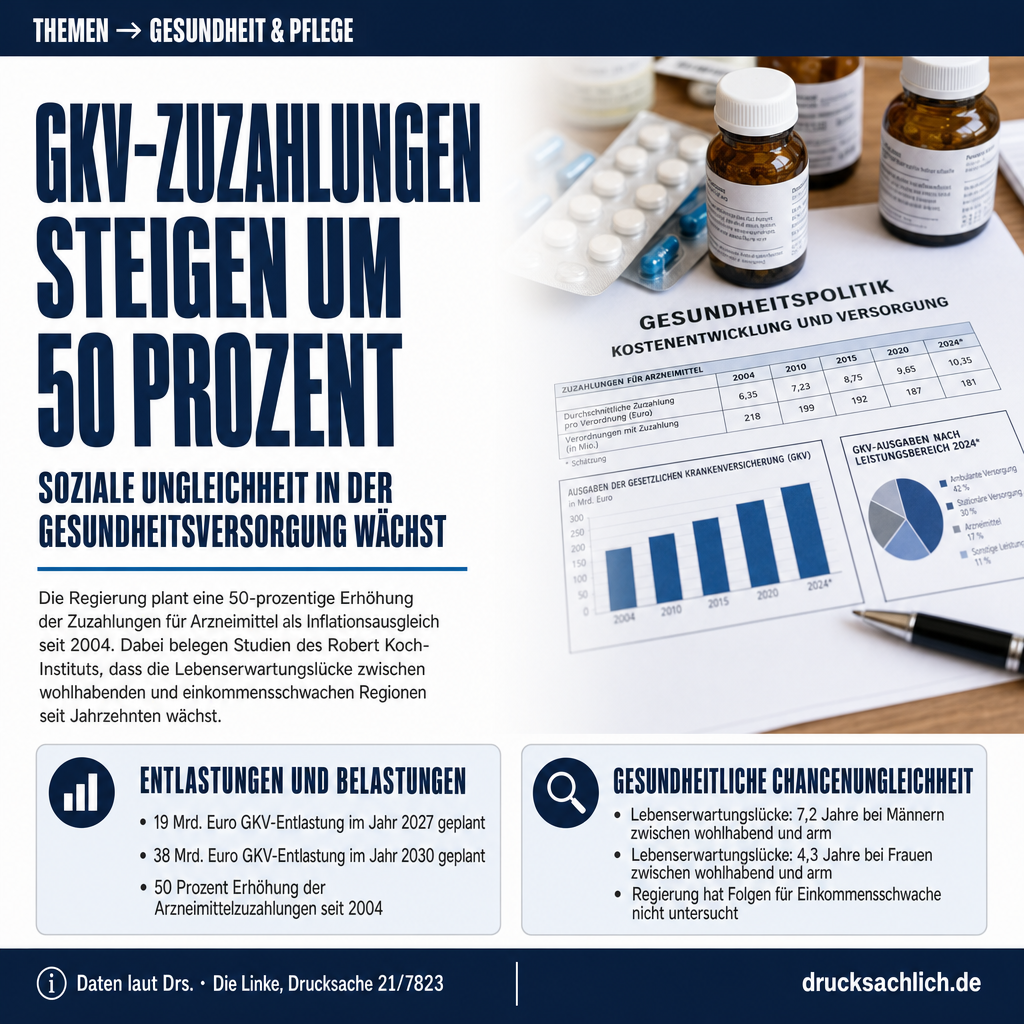 GKV-Zuzahlungen: Soziale Ungleichheit in der Gesundheitsversorgung
