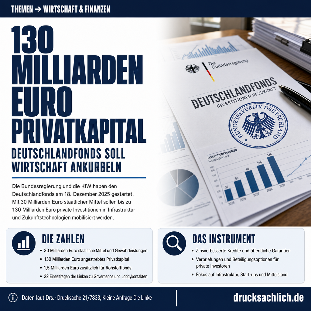 130 Milliarden Ziel: Wer profitiert vom Deutschlandfonds?