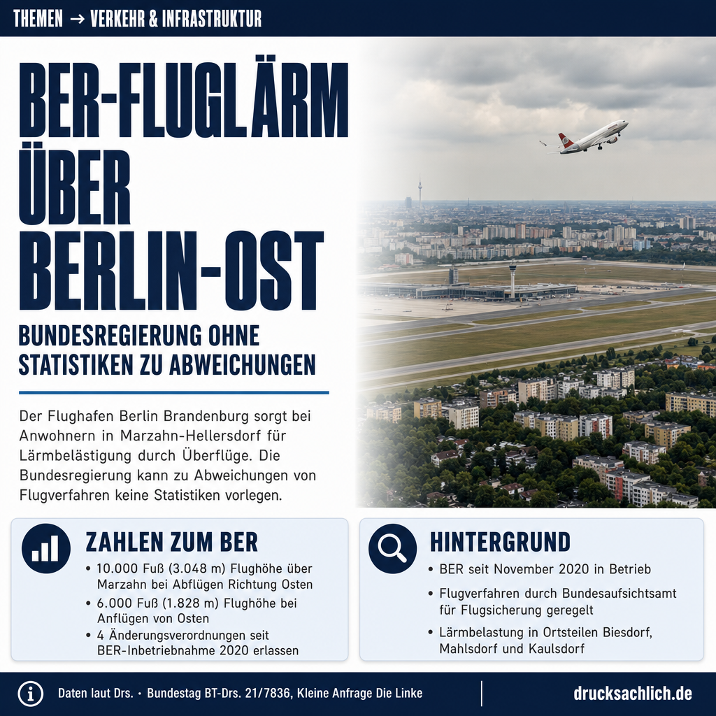 BER-Fluglärm: Marzahn-Hellersdorf fragt nach Flugverfahren