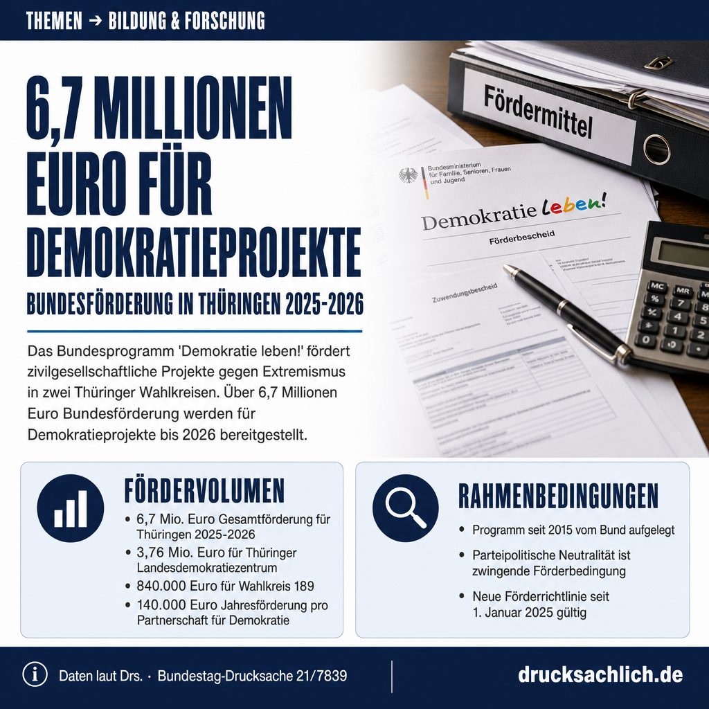 Demokratie leben!: Förderung in Thüringen 2024–2026