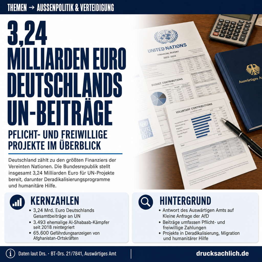 UN-Projekte: Deutschlands 3,24 Mrd. Euro Beiträge im Fokus