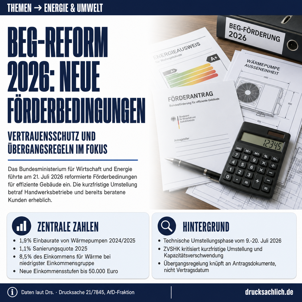 BEG-Reform 2026: Vertrauensschutz und Folgenabschätzung im Fokus