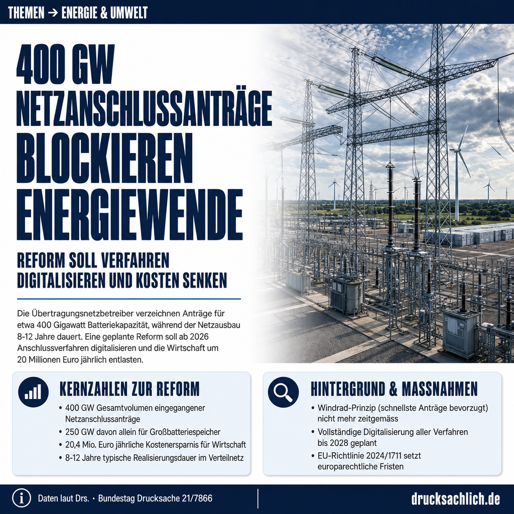 Netzanschluss-Reform 2026: Stromnetz für Energiewende fit machen