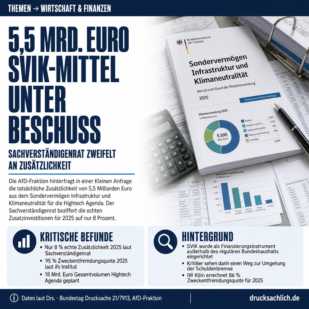Hightech Agenda: 5,5 Mrd. Euro aus SVIK unter Beschuss