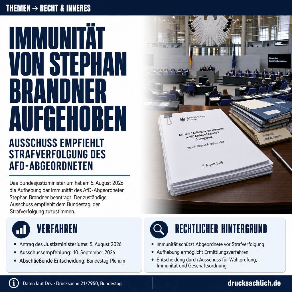 Immunität: Bundestag hebt Schutz von Stephan Brandner auf