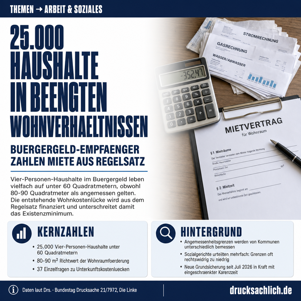 Wohnkostenlücke: Bürgergeld-Empfänger zahlen Miete aus Regelsatz