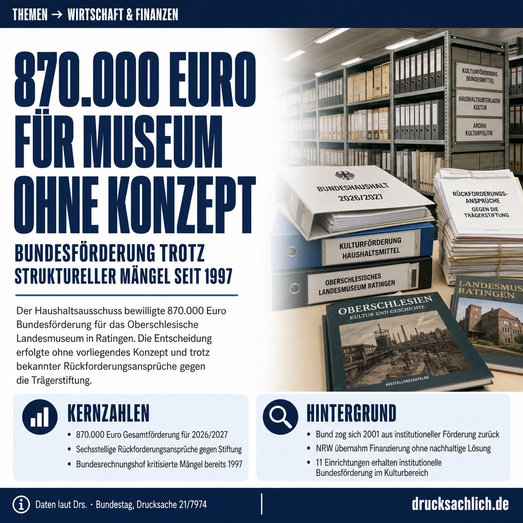 Oberschlesisches Landesmuseum: 870.000 Euro Bundesförderung