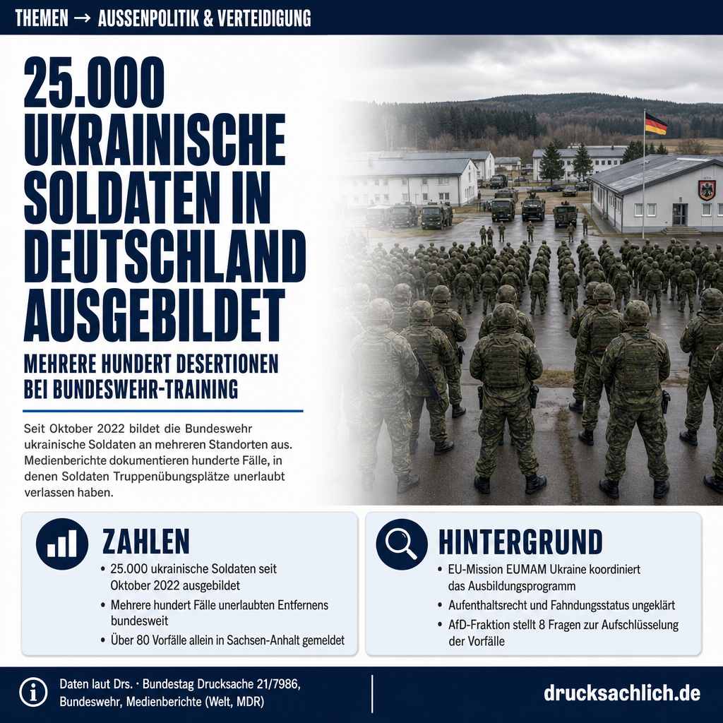 Ukrainische Soldaten: Desertionen bei Bundeswehr-Ausbildung