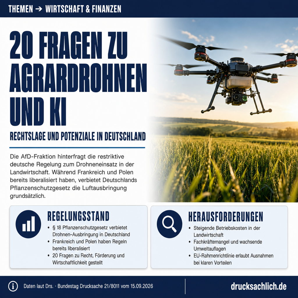 Agrardrohnen und KI: Rechtslage und Potenziale in der Landwirtschaft