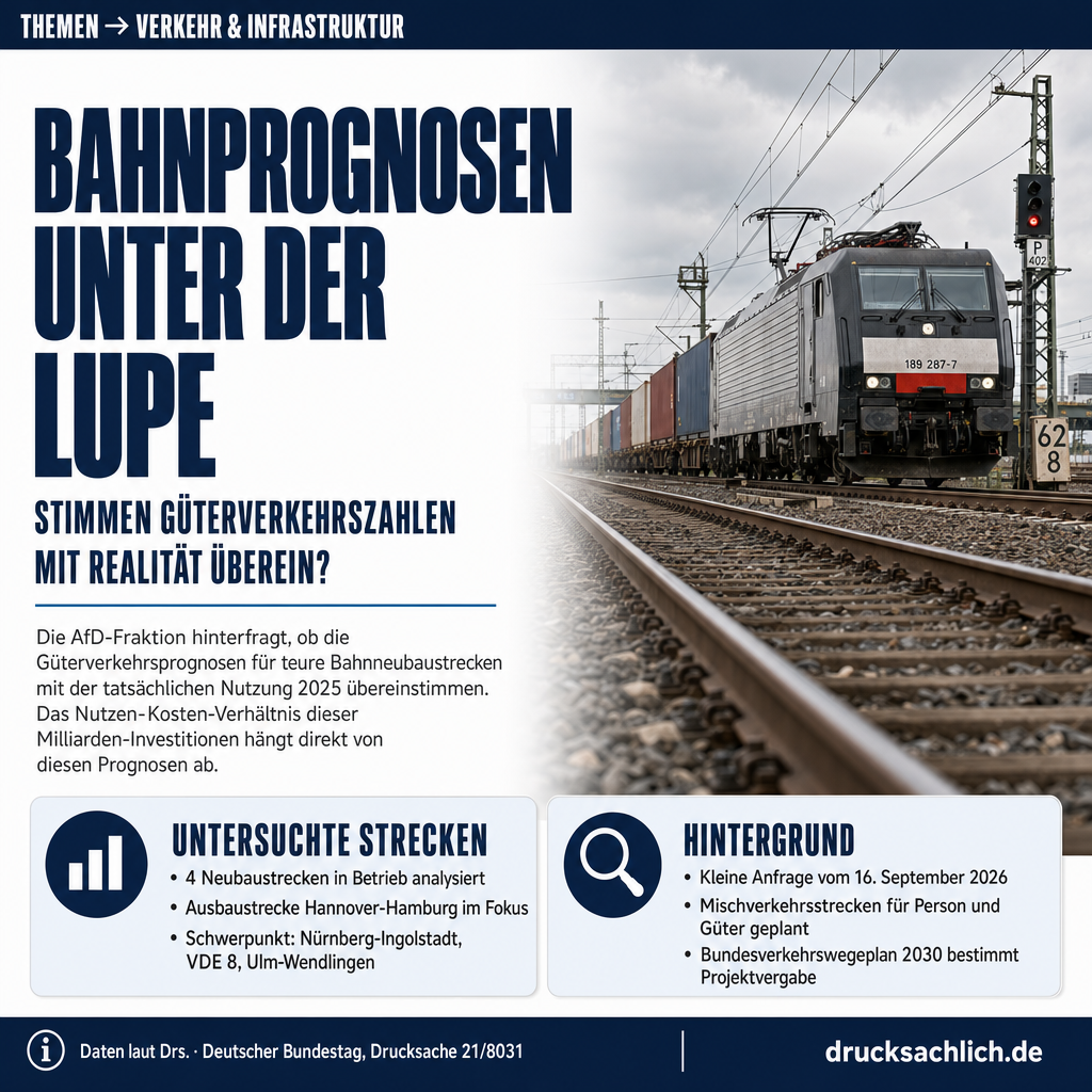 Schienengüterverkehr: Prognosen vs. Realität auf Neubaustrecken