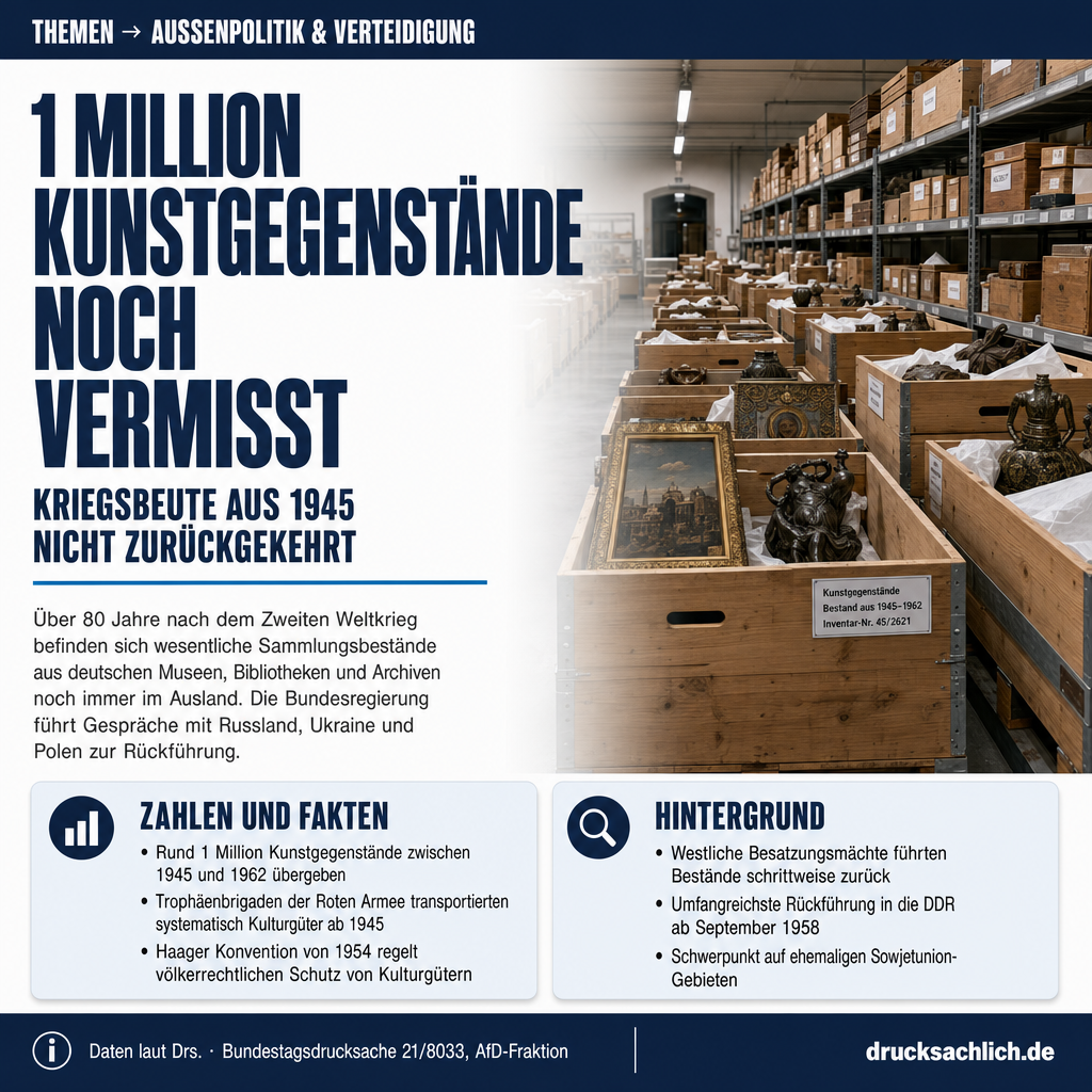 Kriegsbeute 1945: Kulturgüter und Patente noch nicht zurück