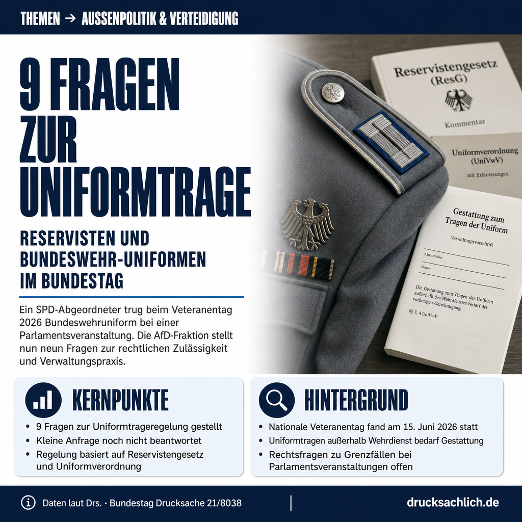 Uniformtrageerlaubnis: Reservisten und Bundeswehr-Recht