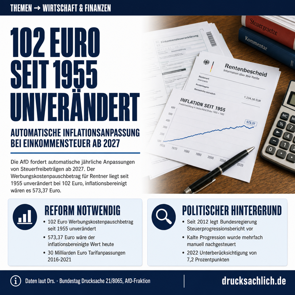 Tarif auf Rädern: Automatische Inflationsanpassung bei Einkommensteuer