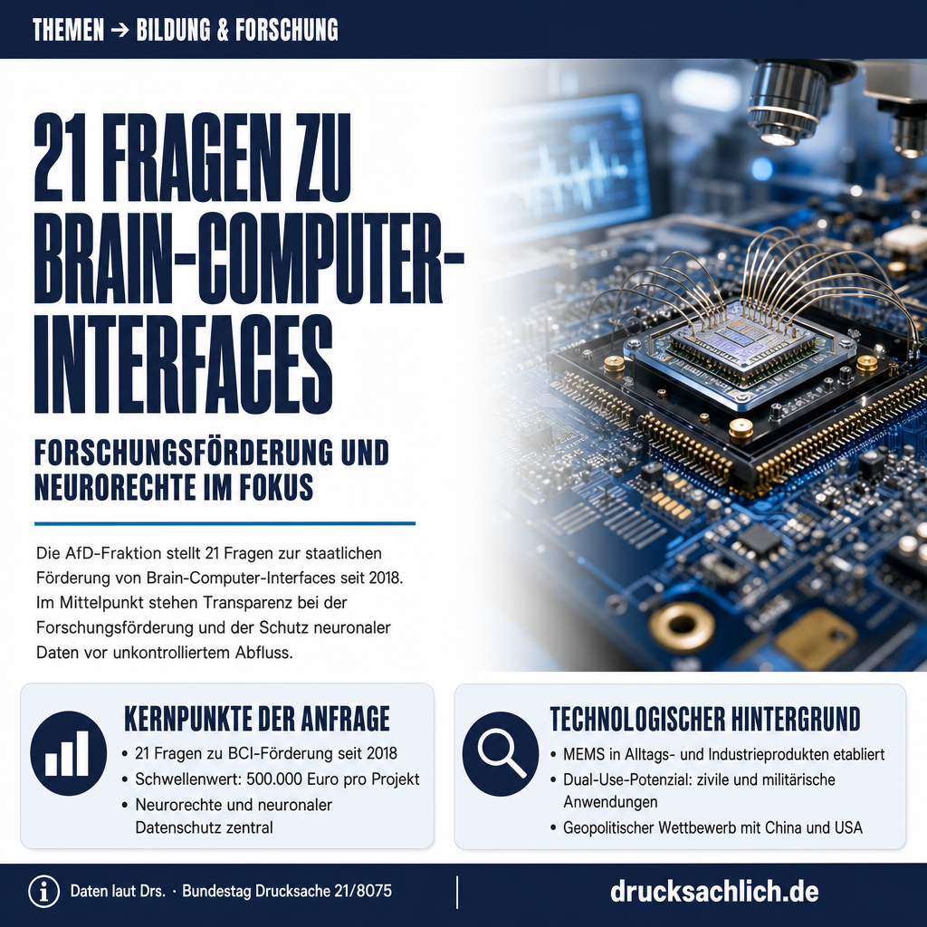 Brain-Computer-Interfaces: 21 Fragen zur Forschungsförderung