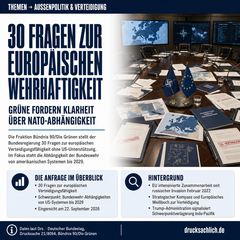 EU-Verteidigungsfähigkeit: 30 Fragen zur NATO-Abhängigkeit