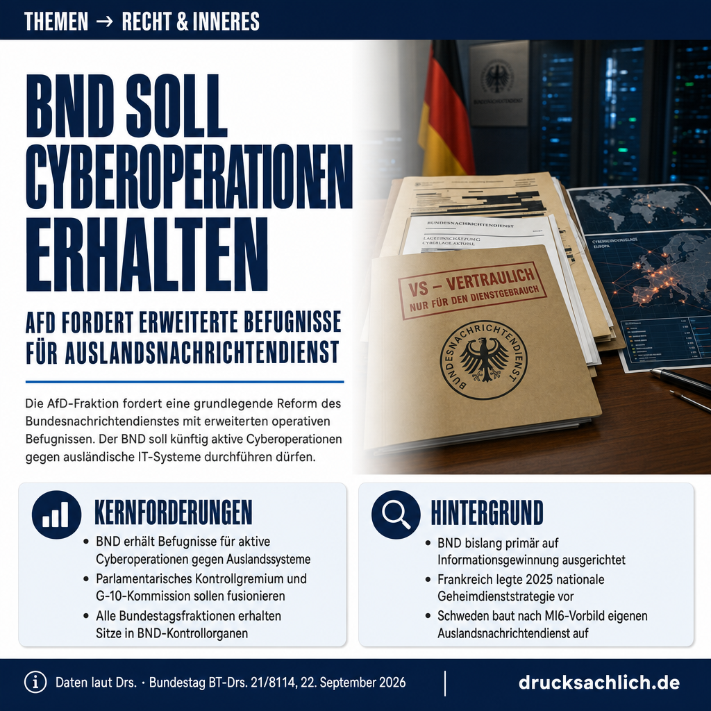 BND-Reform: Aktive Cyberoperationen und neue Befugnisse