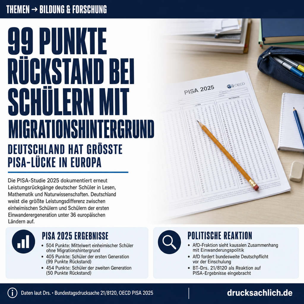 PISA 2025: AfD-Antrag zu Migration und Bildungsleistung