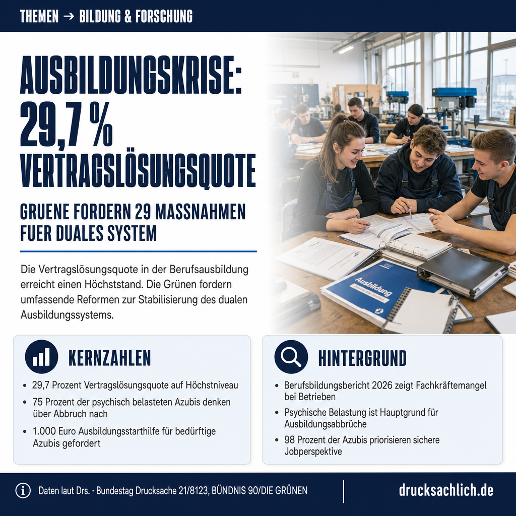 Berufsausbildung: 29 Forderungen für duales System 2026