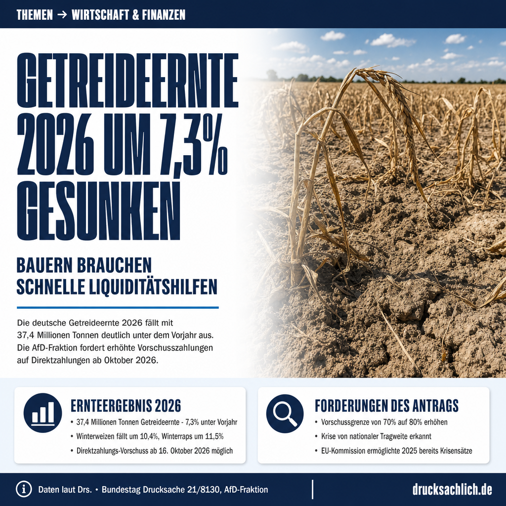 Direktzahlungen 2026: Vorschuss für Bauern ab Oktober