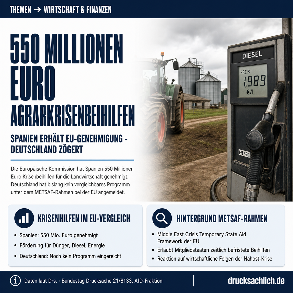 Landwirtschaft: METSAF-Krisenbeihilfen für deutsche Bauern