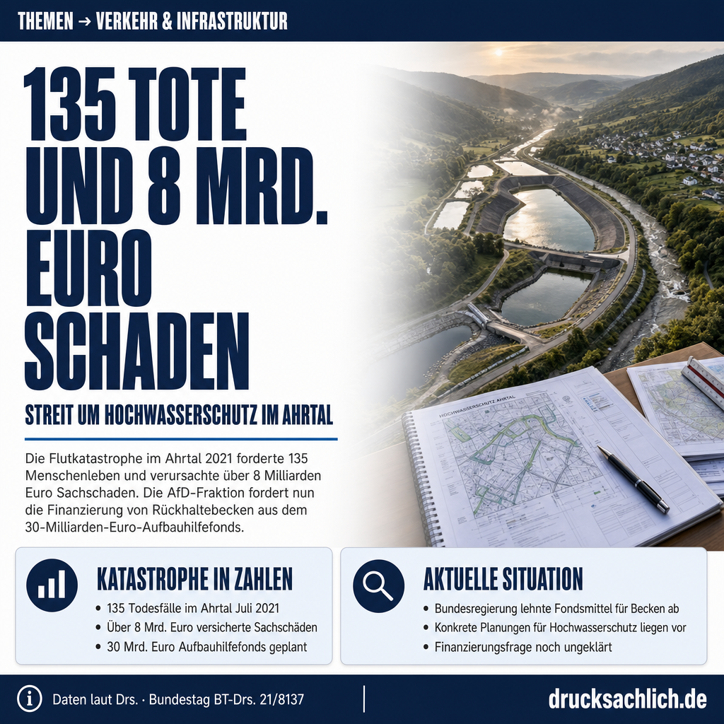 Ahrtal-Hochwasserschutz: Rückhaltebecken aus Aufbauhilfefonds