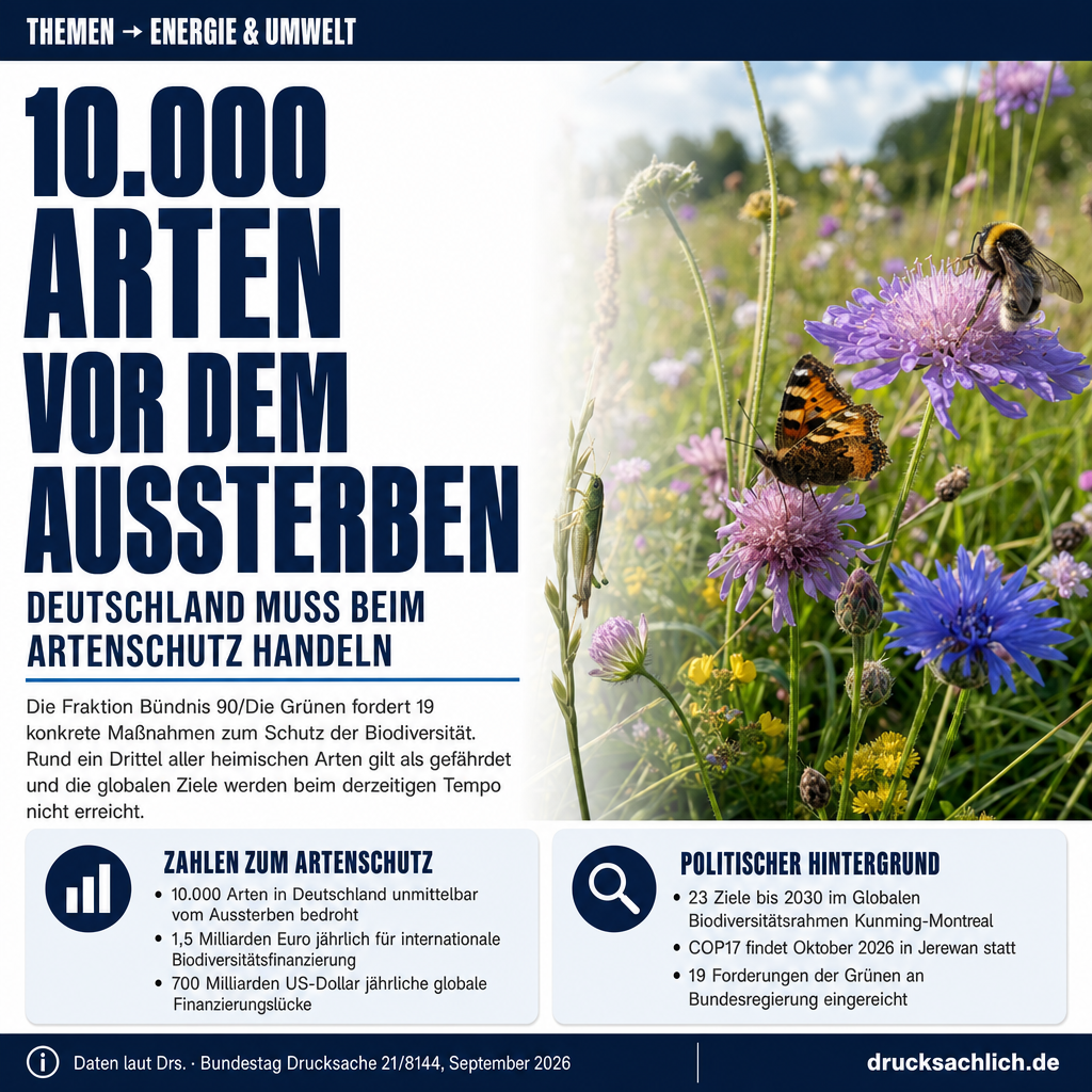 Weltbiodiversitätskonferenz COP17: 19 Forderungen zum Artenschutz