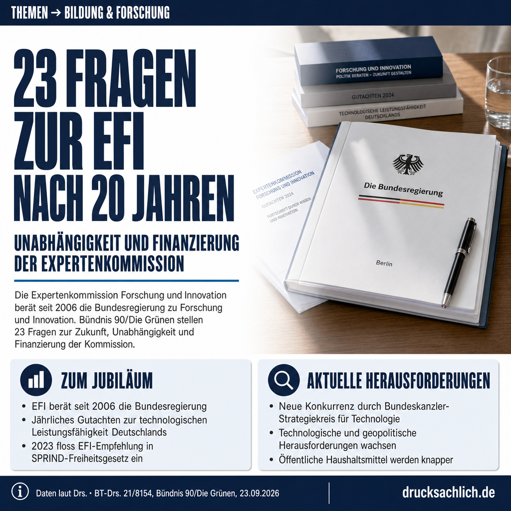 EFI: 23 Fragen zur Innovationsberatung nach 20 Jahren