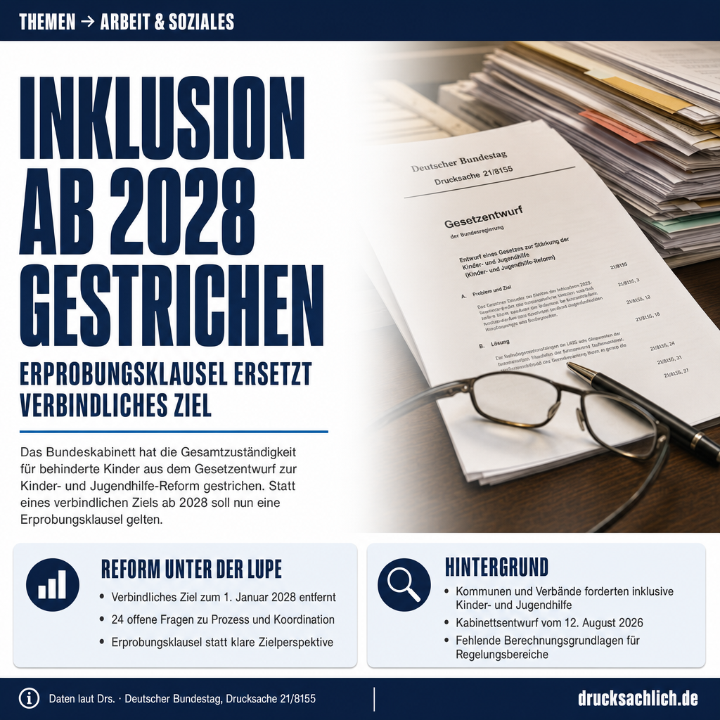 Kinder- und Jugendhilfe: Reform ohne Inklusion ab 2028?