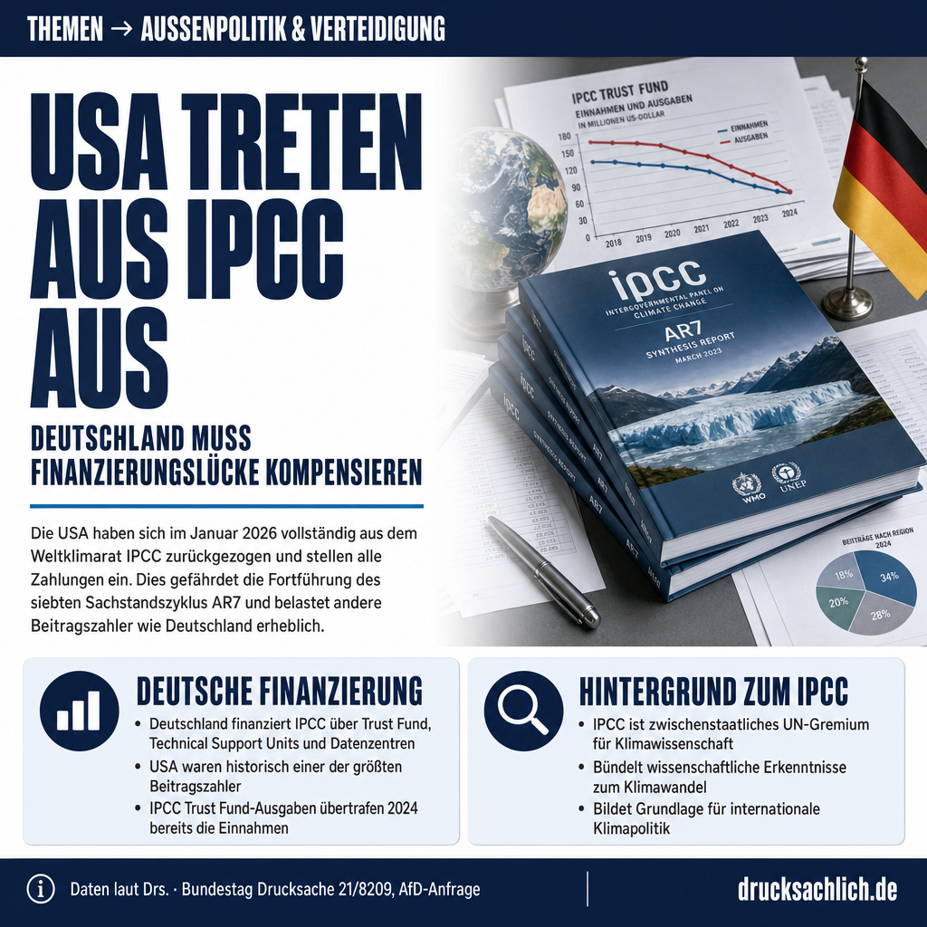 IPCC-Finanzierung: Bundestag fragt nach deutschen Beiträgen