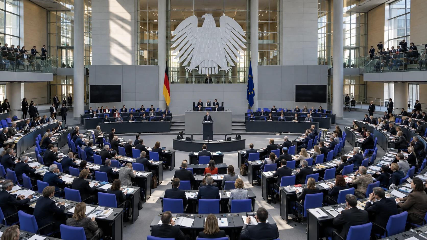 Plenarsaal des Deutschen Bundestages