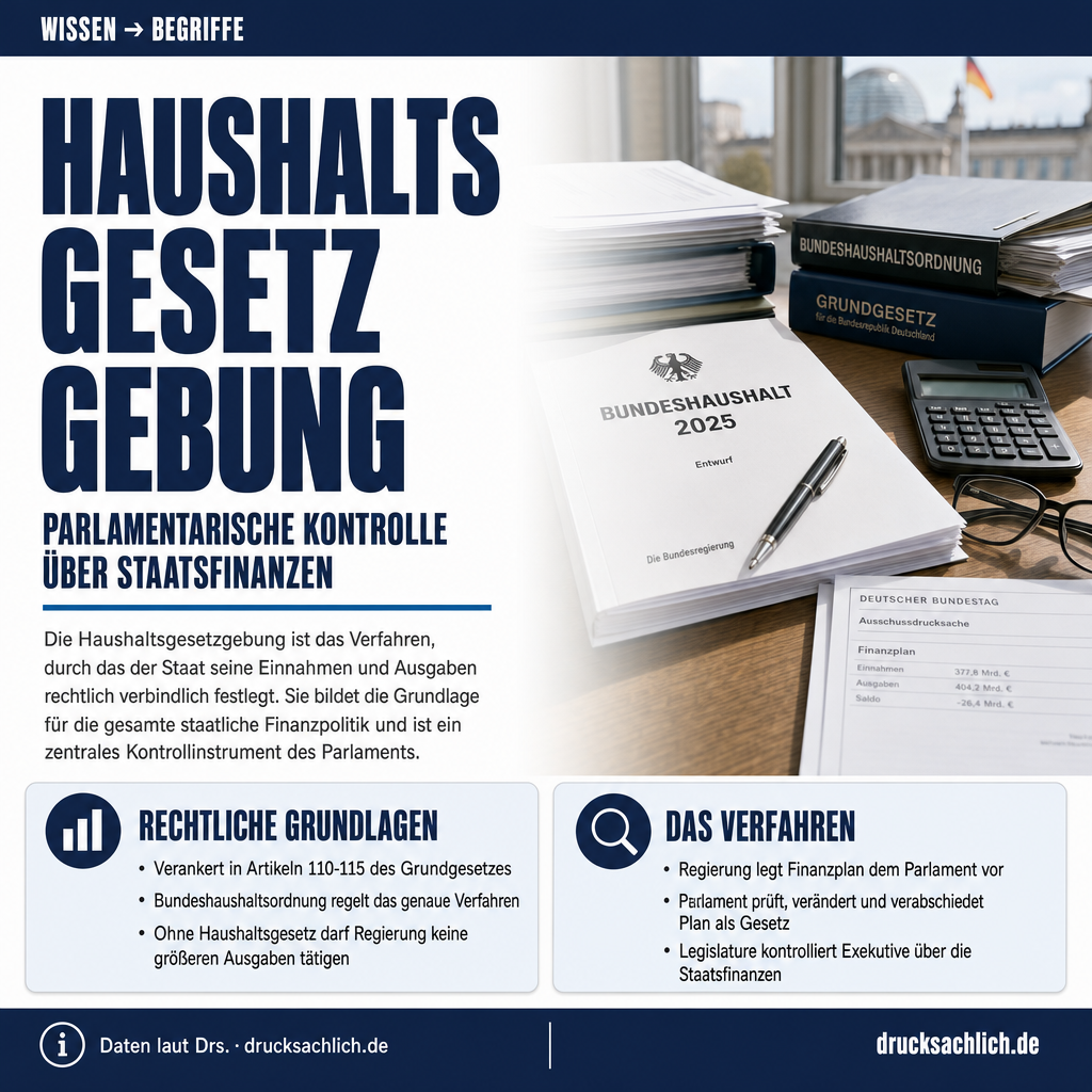 Begriff erklärt: Haushaltsgesetzgebung