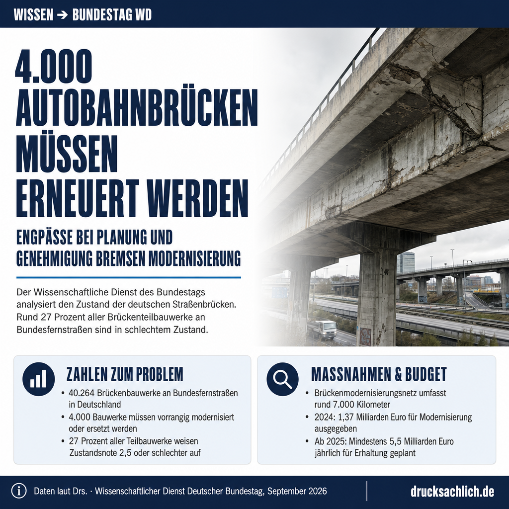 Straßenbrücken Deutschland: Engpässe bei Planung und Genehmigung