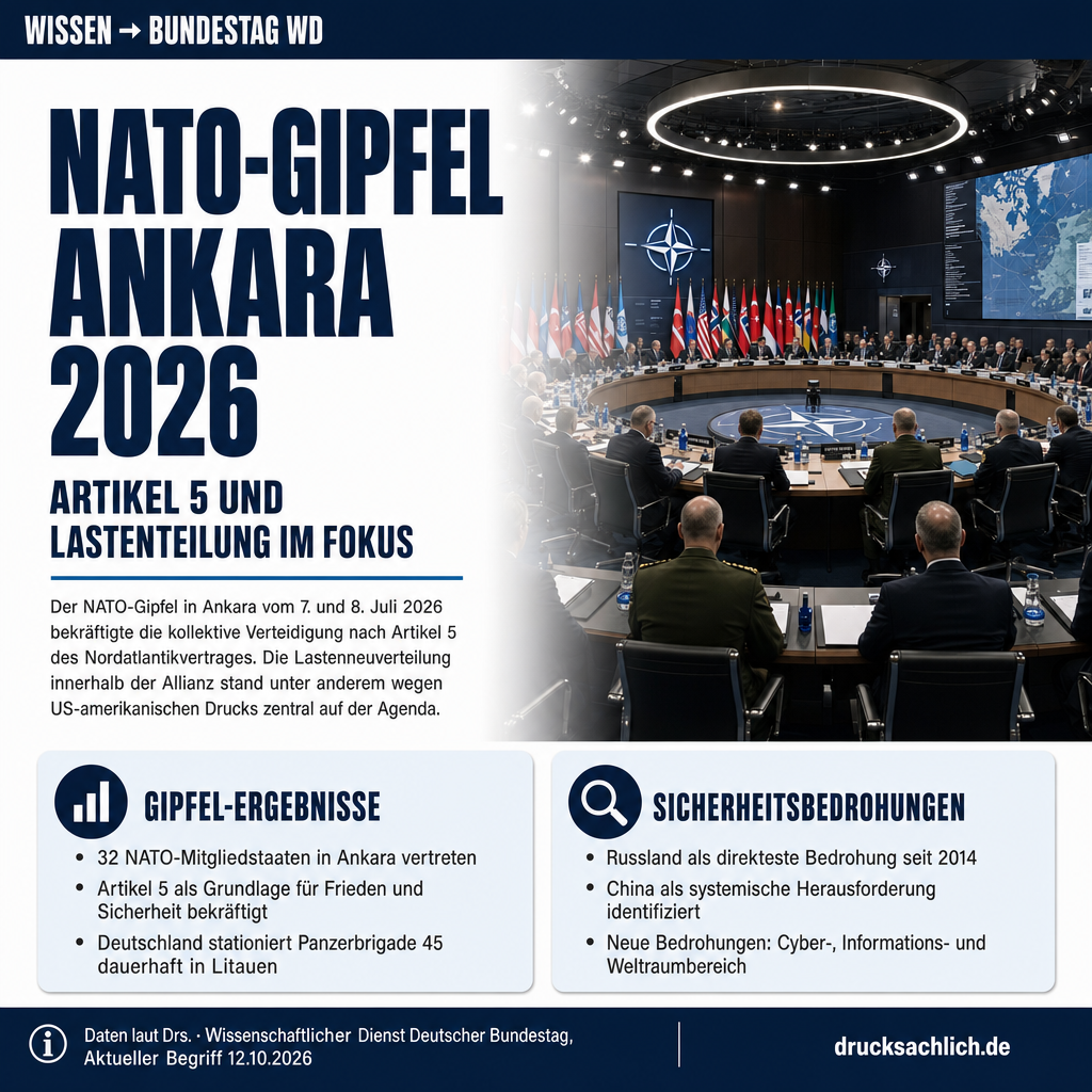 NATO-Gipfel Ankara und Parlamentarische Versammlung Berlin 2026