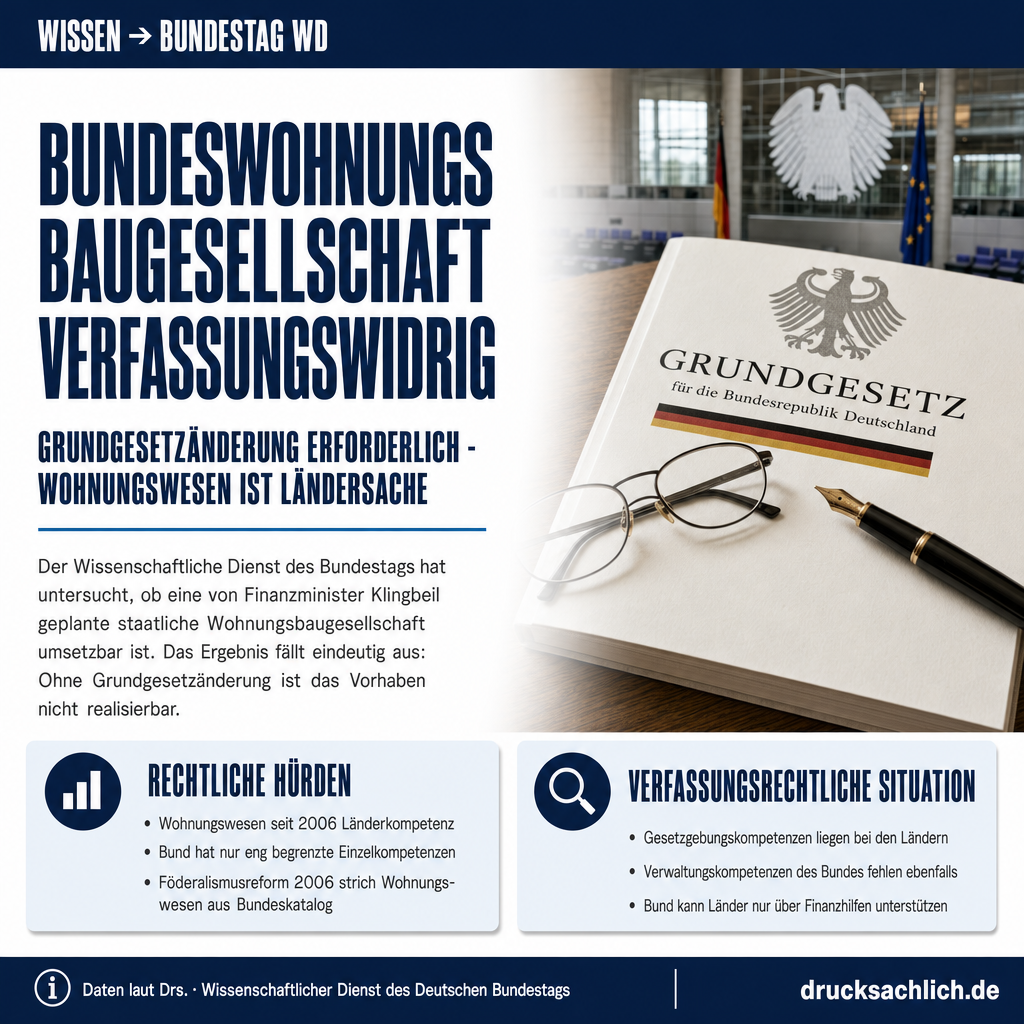 Bundeswohnungsbaugesellschaft: Verfassungsrechtliche Fragen