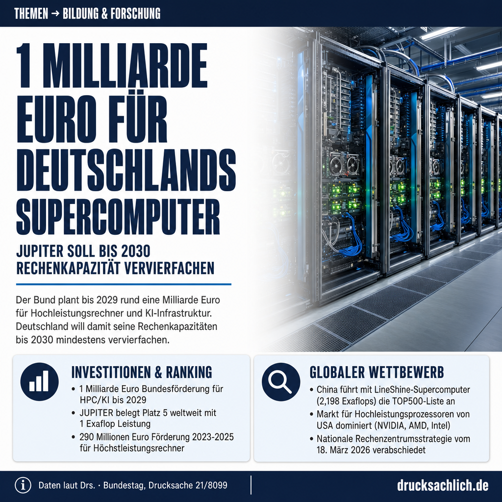 Supercomputer JUPITER: 1 Mrd. Euro bis 2029 geplant