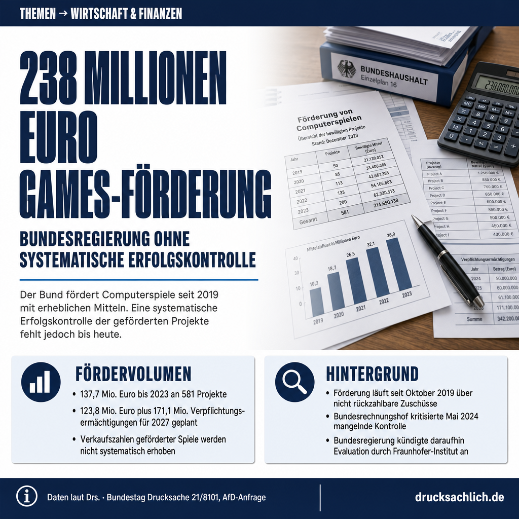 Games-Förderung: 238 Mio. Euro und kaum Erfolgskontrolle